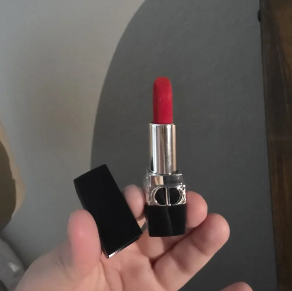 Mini Red Rouge 999 Dior Velvet lipstick NWOB - Picture 6 of 8
